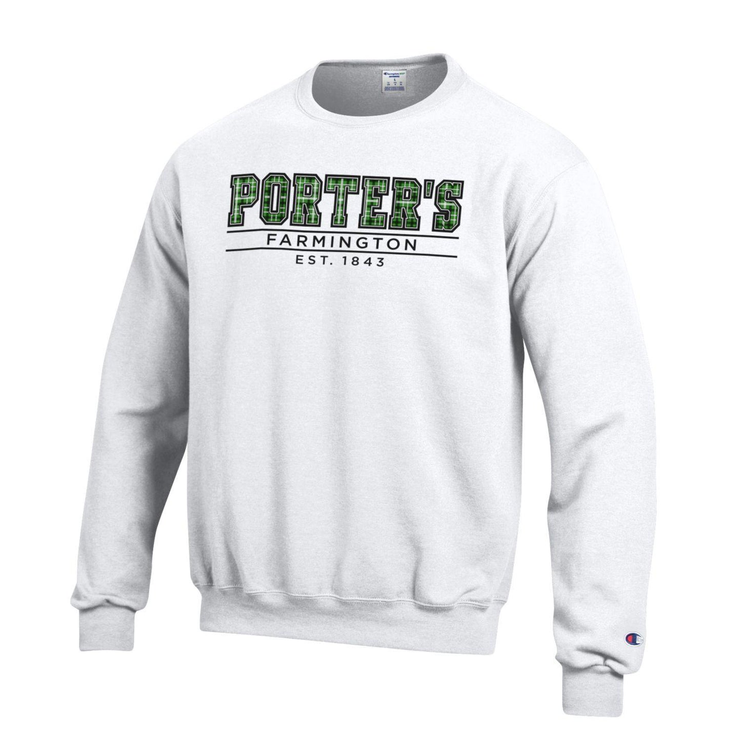 Champion Crew White Sweatshirt
