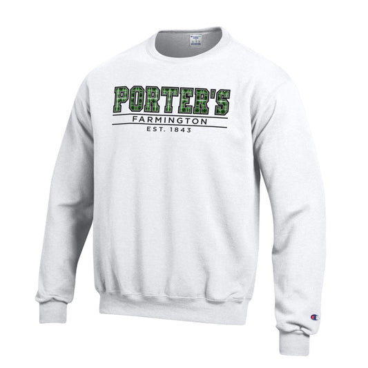 Champion Crew White Sweatshirt